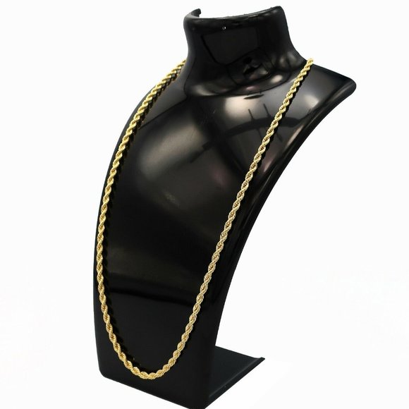 Mens 14k Gold Stamped 3.5mm 20" Rope Chain